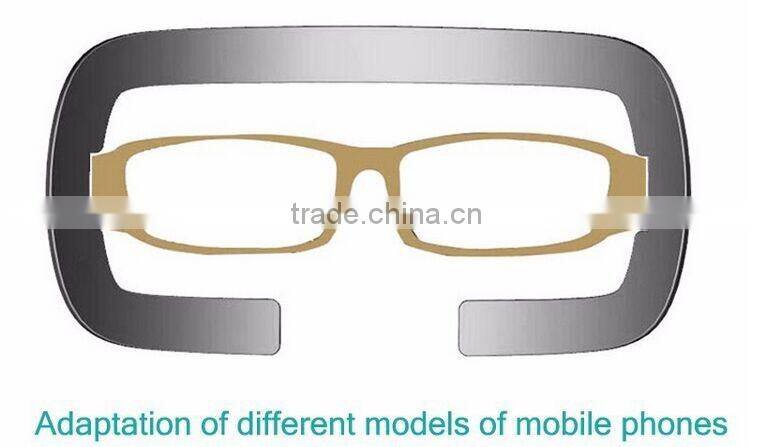 Most popular VR BOX Virtual Reality 3D glasses with headstrap,custom branded