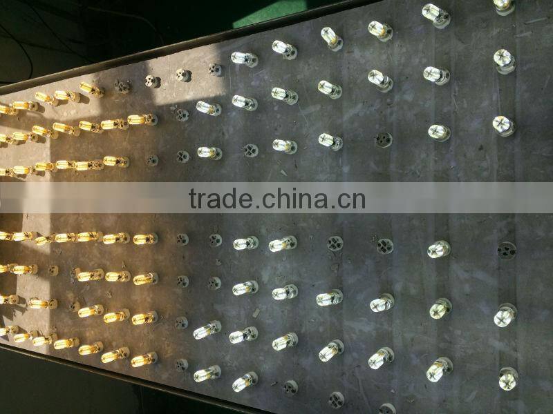 2014 hot selling!!! 10-12lm 48smd 3014 12v ac/dc current silicone G4 led light CE for Europe