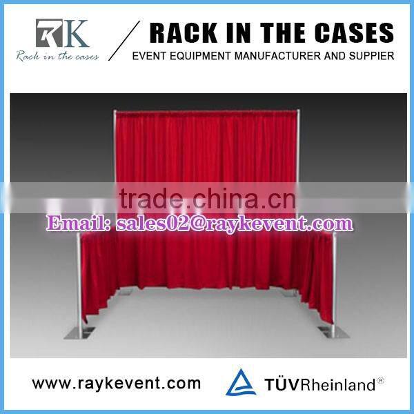Stage decoration exhibition booth pipe drape curtains