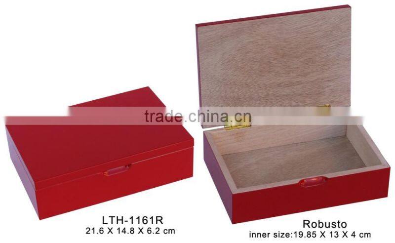 Simple finished wooden box