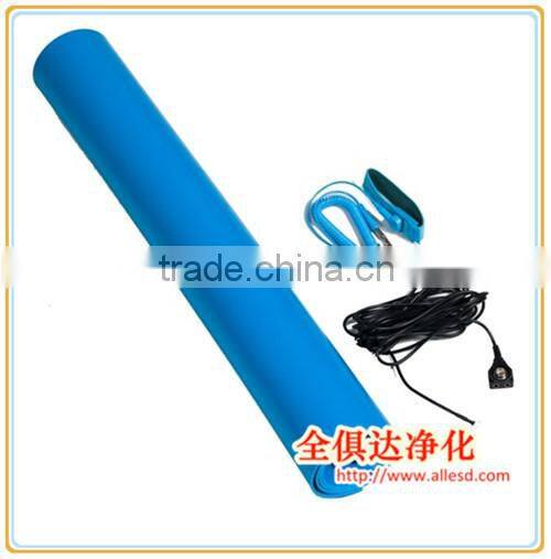 Grey/Blue Antistatic ESD Table Floor Mat With Rubber Material