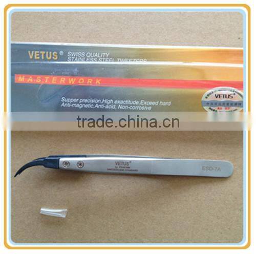 ESD Series Exchanged tip Anti-static Stainless Tweezers
