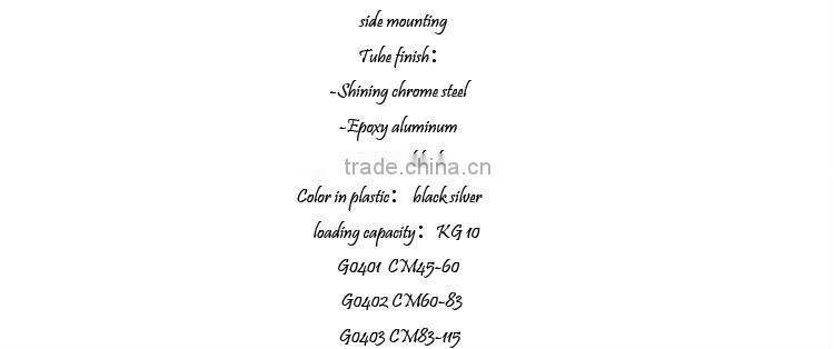 Aluminum wardrobe hanging rail