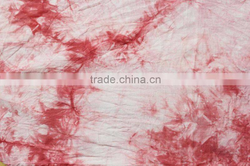 plain woven viscose tie dye rayon fabric