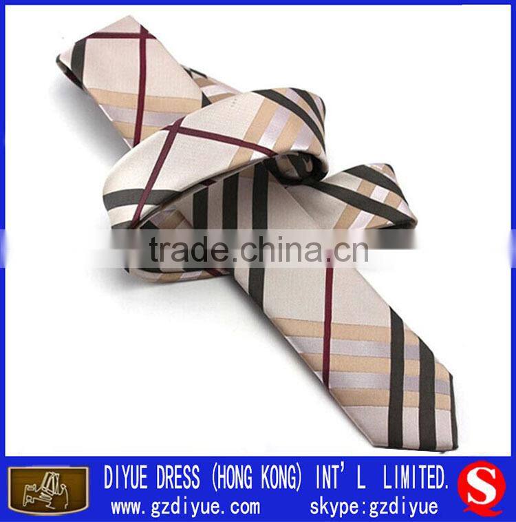 Wholesale Skinny Tie Mens Ties Scotland Checek Silk Necktie
