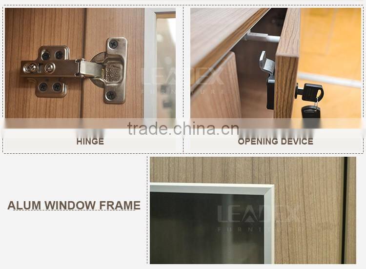 2016 Hot selling luxury champagne solid wood cabinets for office