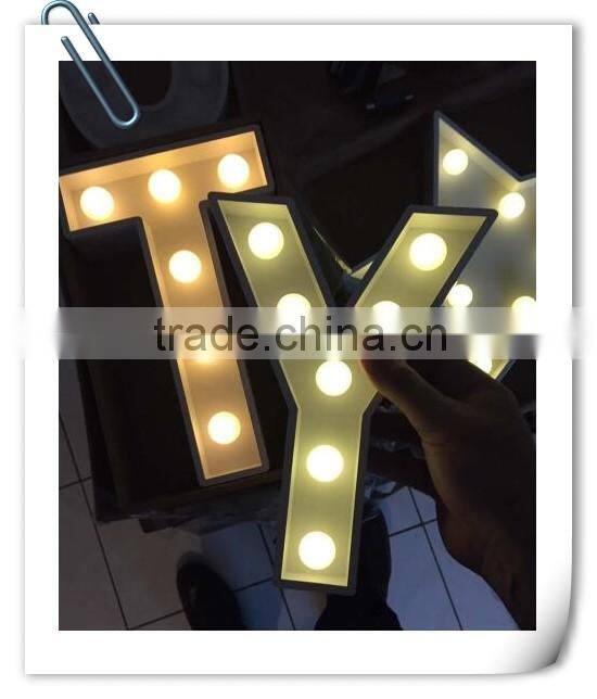 Popular led sign light with the battery marquee light sign