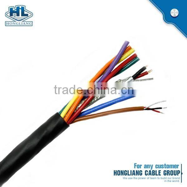 flexible control cable PVC insulated& sheathed copper wire braiding screened control cable