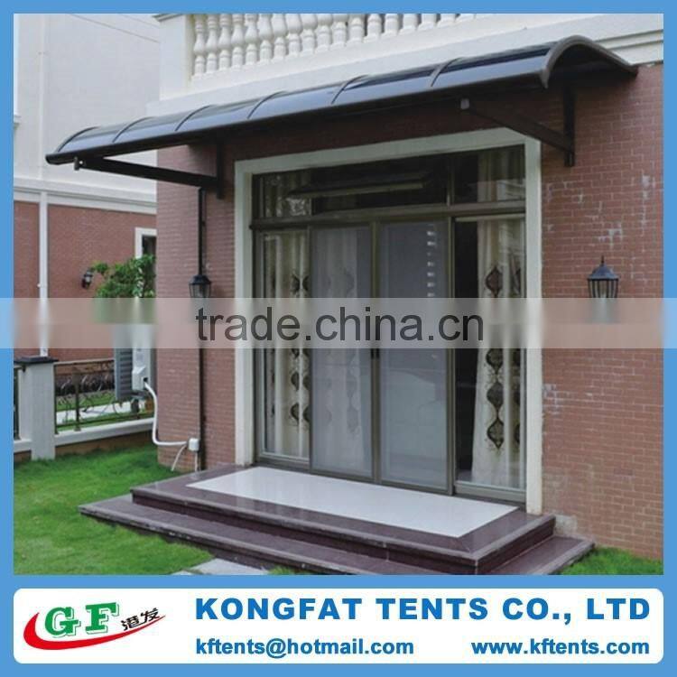 Door/window polycarbonate canopy awning