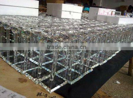 5 arms crystal candelabra