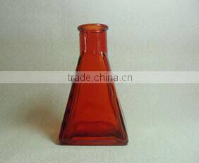 colored taper shape aroma Reed diffuser glass bottle with cork
