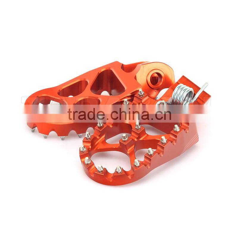 7075 aluminum alloy motorcycle spare parts CNC foot pegs for offroad
