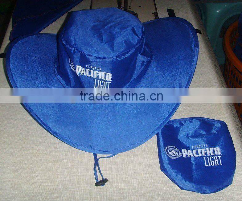polyester foldable mountaineering Folding sun hat cap