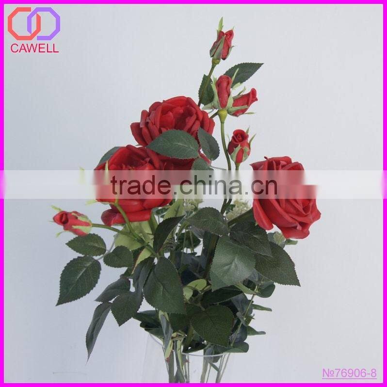 china wholesale multi color PU artificial rose flower
