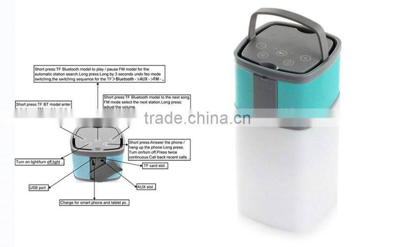 2016 New Product 4000mAh Power Bank Waterproof Wireless Bluetooth Speaker