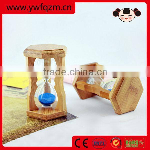 Cheap handmade mini custom logo bamboo hourglass