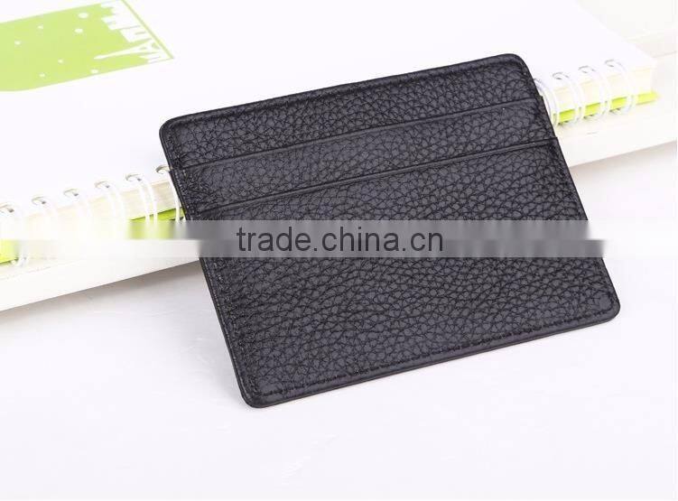 leather id card holder with custom box