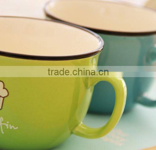 High quality cute creamic lovers breafast cup/coffee mug/milk cup/tea cup