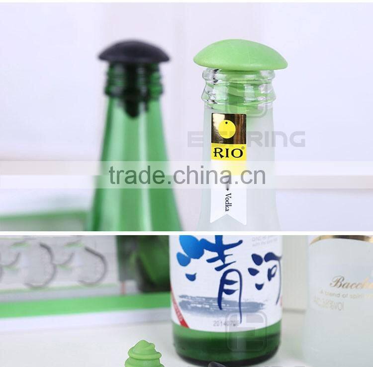 Silicone screw shape food grade wine bottle stoopers