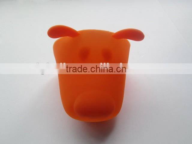 Funny Animal Head Silicone Dog Oven Mitts