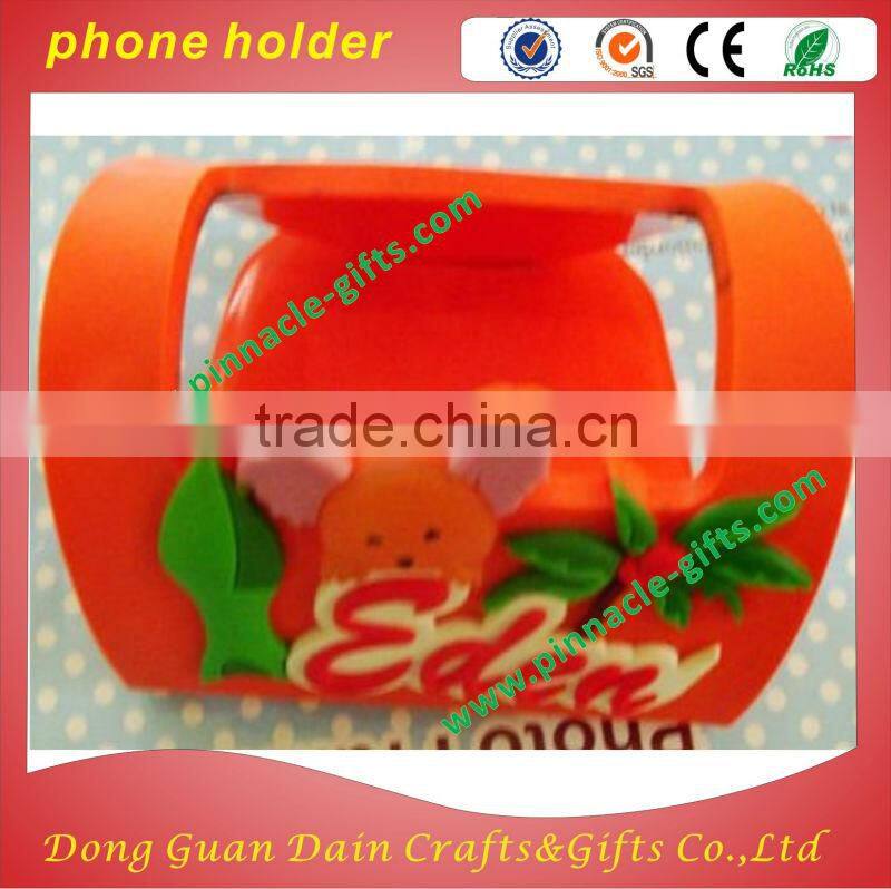 soft pvc lovely mobile phone holder