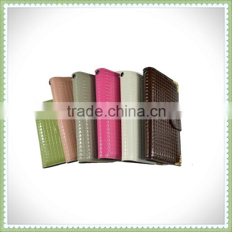 Simple slim flip book case cover for Wiko Cink Five