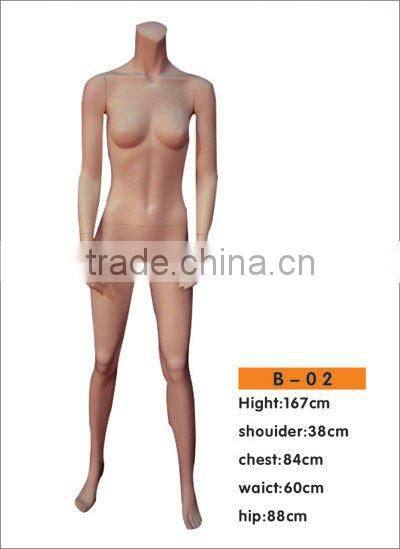 lifelike female headless mannequin for apparel display