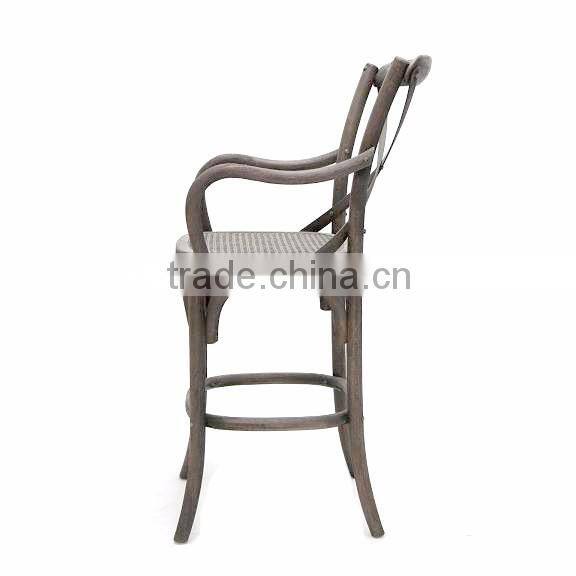 Multifunctional high back living room chairs french style dining bar chair