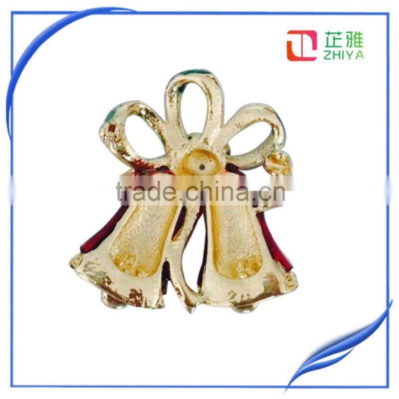 2015 Factory direct sale New Christmas brooch ,custom rhinestone christmas tree brooch,