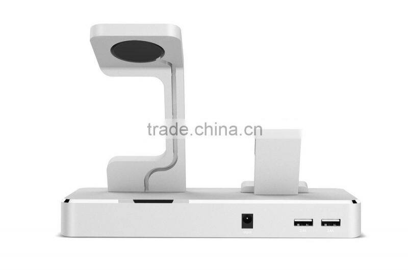 Made for Apple Watch Stand Charging Dock,Aluminum Charging Holder for Apple Watch Stand and for iPhone