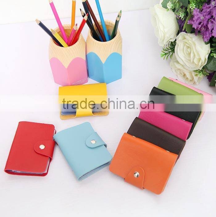 faux leather card Holder Bags Leather 24 Credit Card