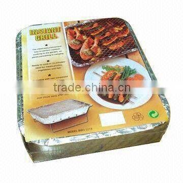 Disposable Instant BBQ Grill and Used for Camping