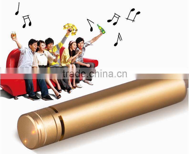 Mini karaoke microphone , handheld portable microphone for outdoor singing