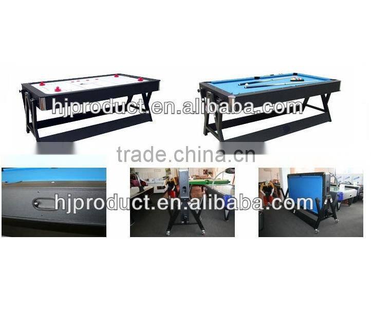 Manufacturer 2 in1 rotating game table air hockey pool table full accessories