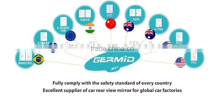 new design 4.3 inch high brightness rearview mirror monitor with built-in Bluetooth speaker with special brackets for every car