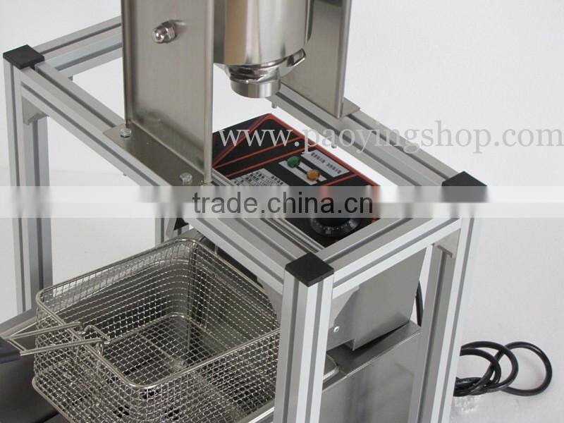 (4 in 1) Commercial Manual Spanish 5L Churros Maker + Working Stand + 6L 110v 220v Electric Deep Fryer + 1L Filling Machine