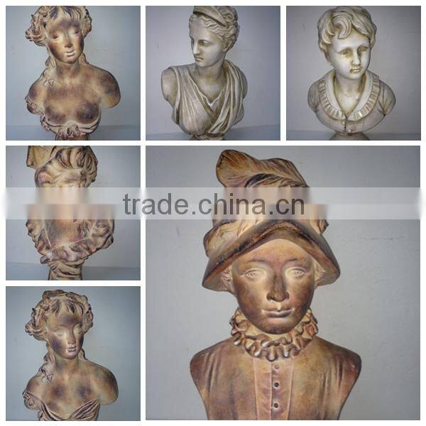 Plaster garden decoration history celebrity Female statues
