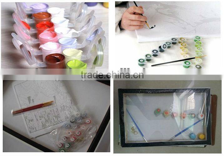 Modern tin painting by number for wall decoration