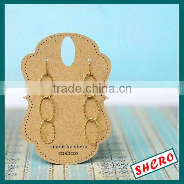 pop kraft custom jewelry display card earring card