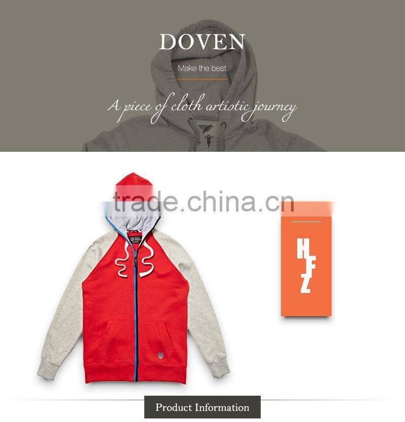 Cheap chinese manufacture black full zipper hoodie