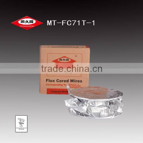 THE ONLY OWNER OF PERMANENT BRAND WELDING WIRE FREE SAMPLE CO2 FLUX CORED WIRES MT-FC71T-1 AWS E71T-1