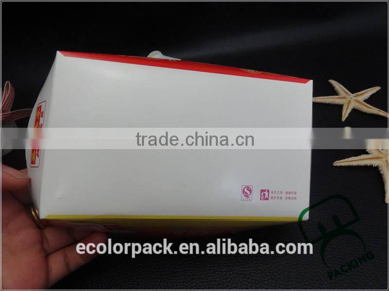 Chicken nugget chips tray custom printed paper food tray