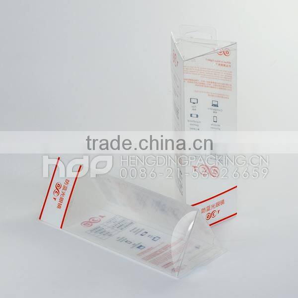 custom printed clear plastic box for clothes packaging