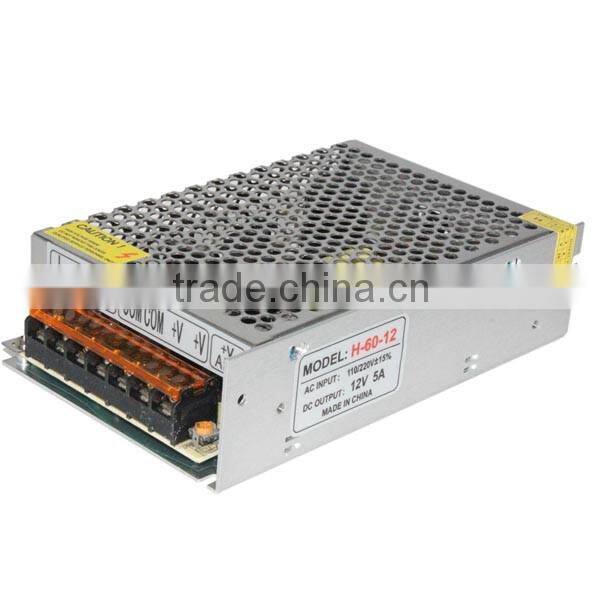 China factoryo supplier dc12v 60w power supply dc