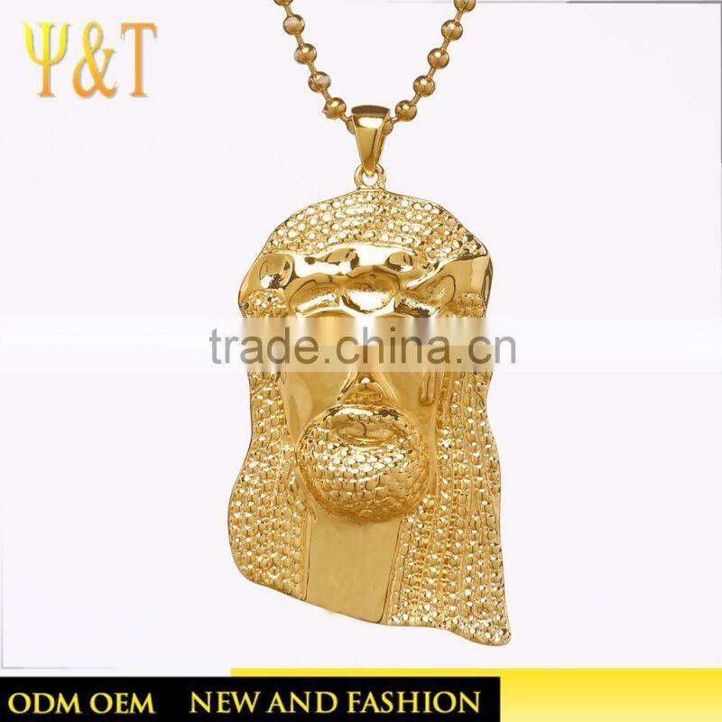 Jingli Jewelry hot sale hip hop silver plated jewelry micro jesus piece pendant