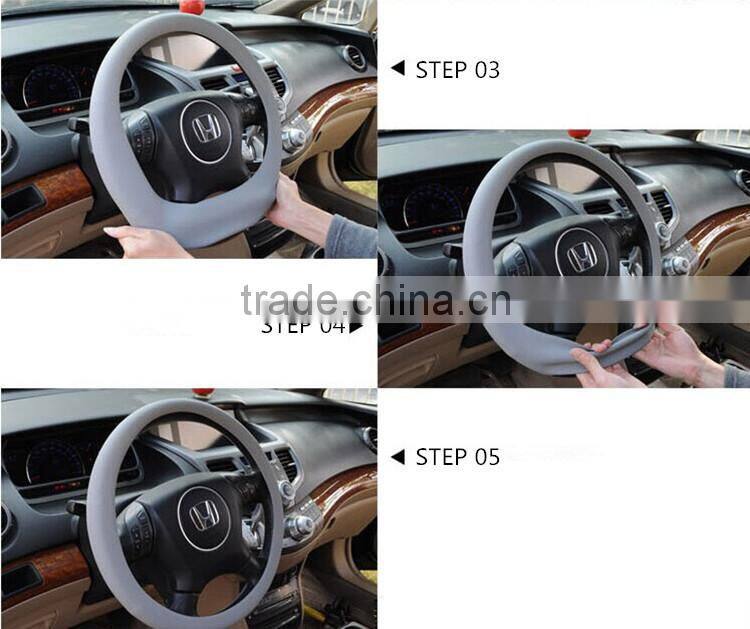 High quality selling best folding flexible silicone car steering wheel case