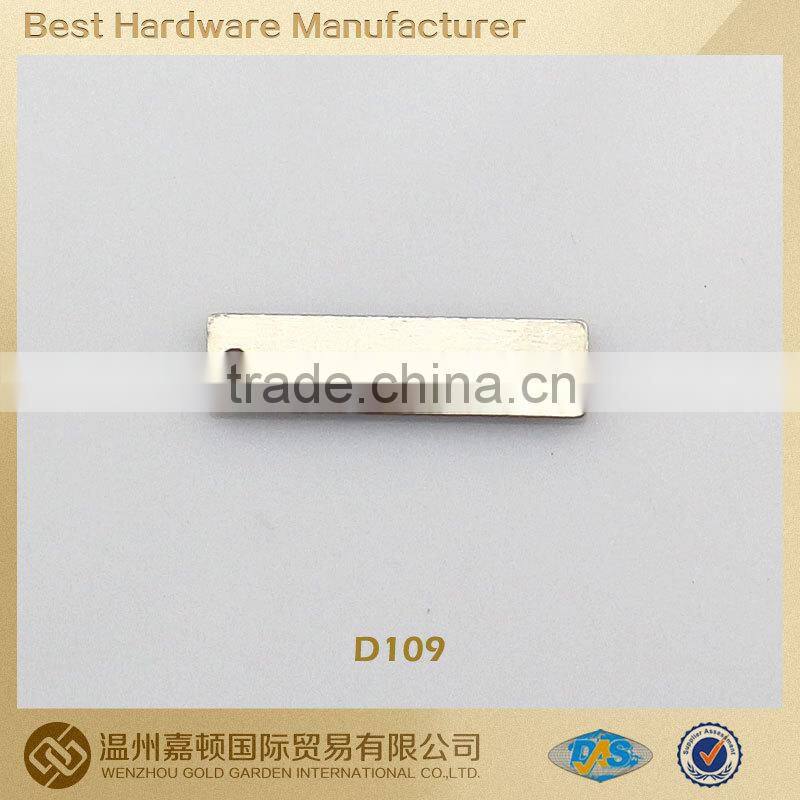 D109 hot zinc alloy gold color trousers label for pants metal trousers accessories