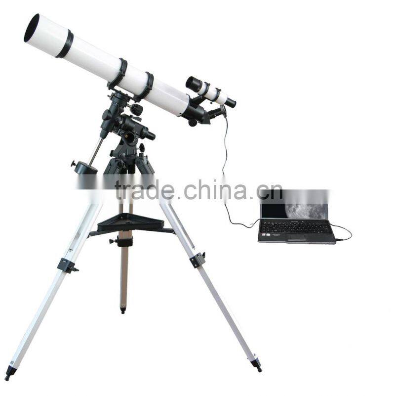 TEM1300-127F12EQ 1.3MP digital refractive telescope euipped with equatorial mount