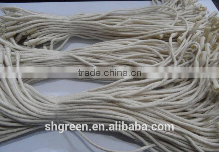 Waxed string/cord plastic fastener