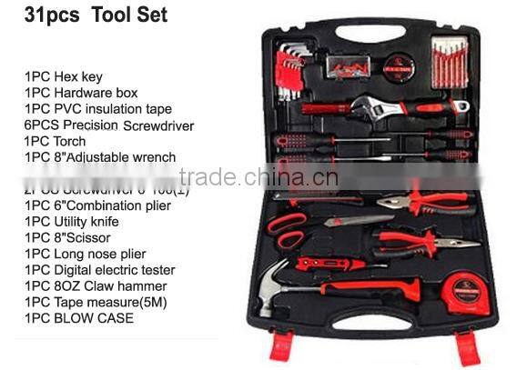 ESSHIN Carbon 31 Sets of Household Hardware Combination Tool Set & Tool Kit/Box Hand Tools Set